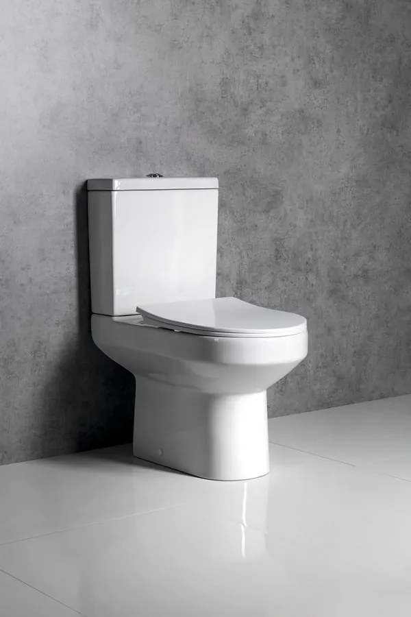 Aqualine Aqualine, VERMET WC kombi mísa, spodný/zadný odpad, biela, VR038