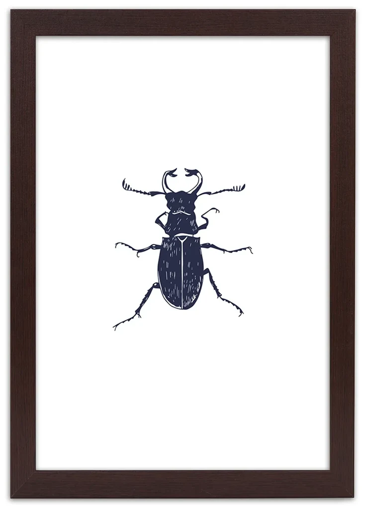 Gario Plagát Čierny chrobák Farba rámu: Bez rámu, Rozmery: 30 x 45 cm