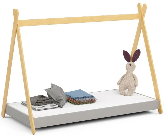 Detská posteľ GEM 80x180 cm, sivá