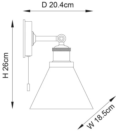 Endon 95513-Kúpeľňové nástenné svietidlo TOULON 1xE27/10W/230V IP44 lesklý chróm