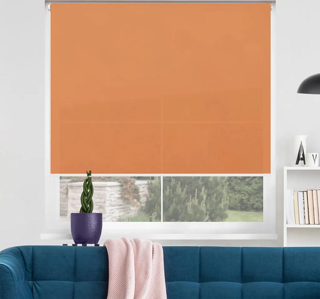 FOA Látková roleta, STANDARD, Tmavo oranžová, LA 618 , 128 x 240 cm