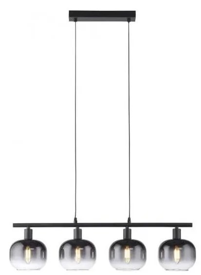 JUST LIGHT. 15421-18 - Luster na lanku ZEA 4xE14/25W/230V čierna