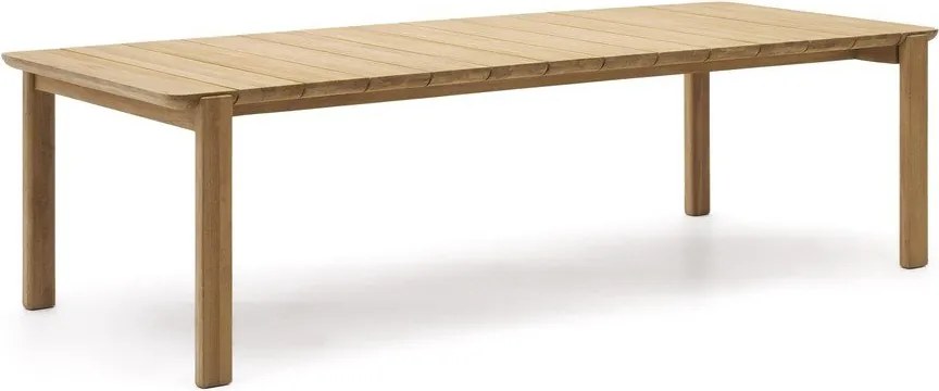 Záhradný jedálenský stôl z tíkového dreva 102x220 cm Icaro – Kave Home