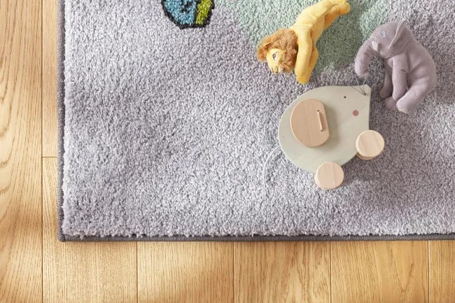 Detský koberec Funky Top Ivo sivý