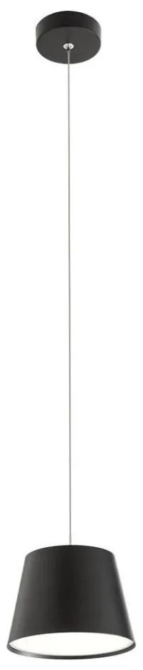 Redo 01-1496 - LED luster na lanku LOLLI LED/6W/230V pr. 14 cm čierna