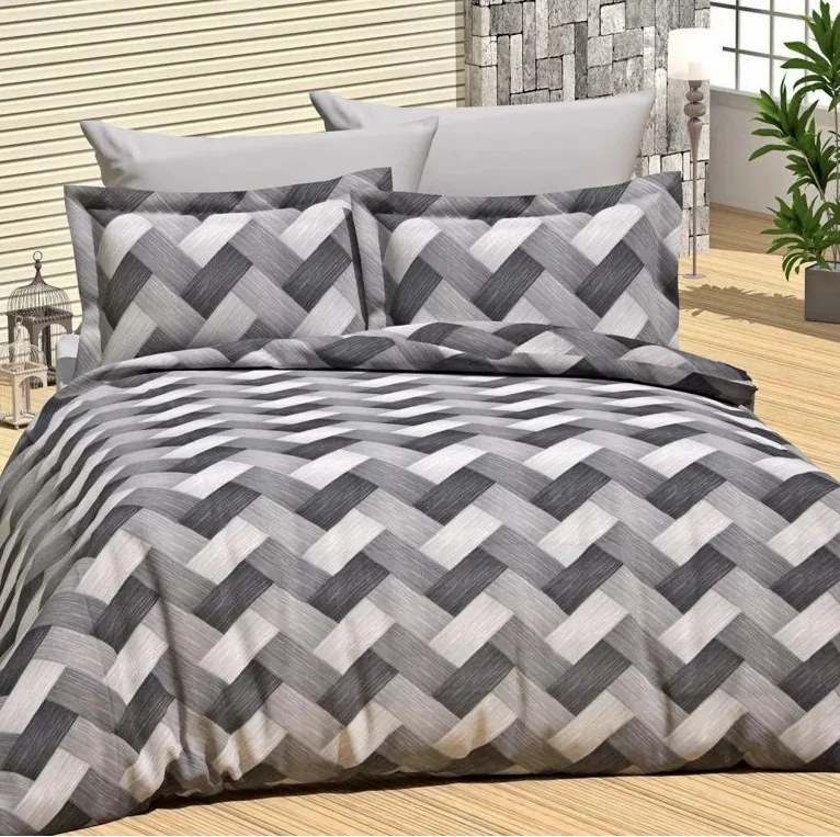 ECOMATRACE Bavlnené posteľné obliečky Ondra čierna