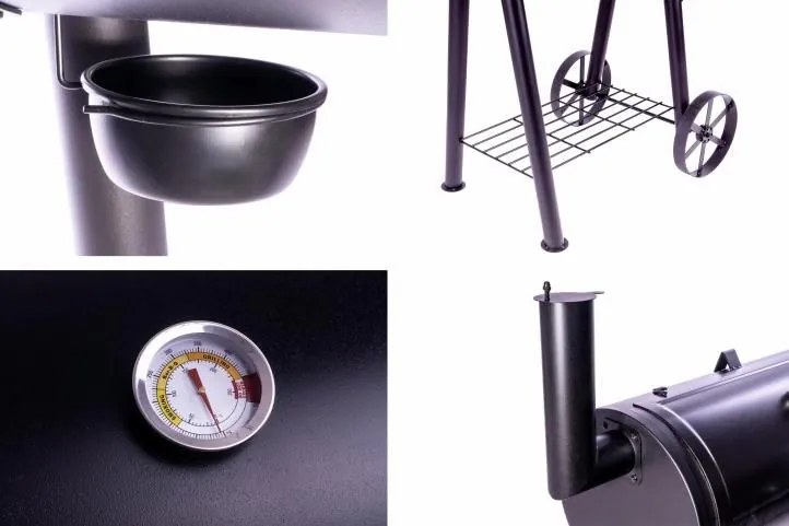 Garthen 62836 Záhradný gril s udiarňou XL - 120 x 55 cm