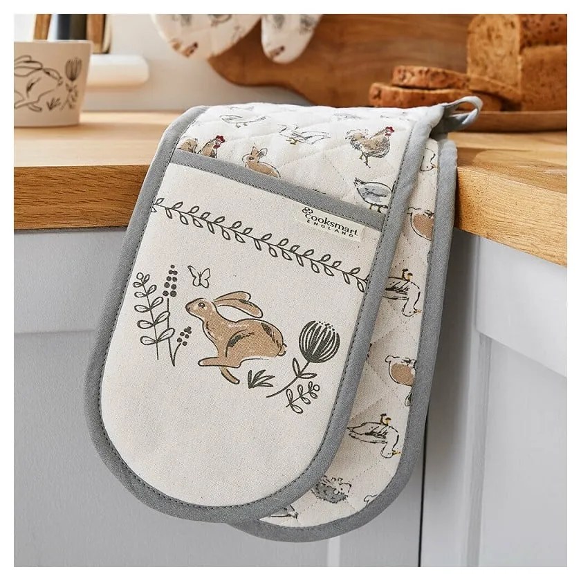 Dvojitá bavlnená chňapka Cooksmart ®Country Animals
