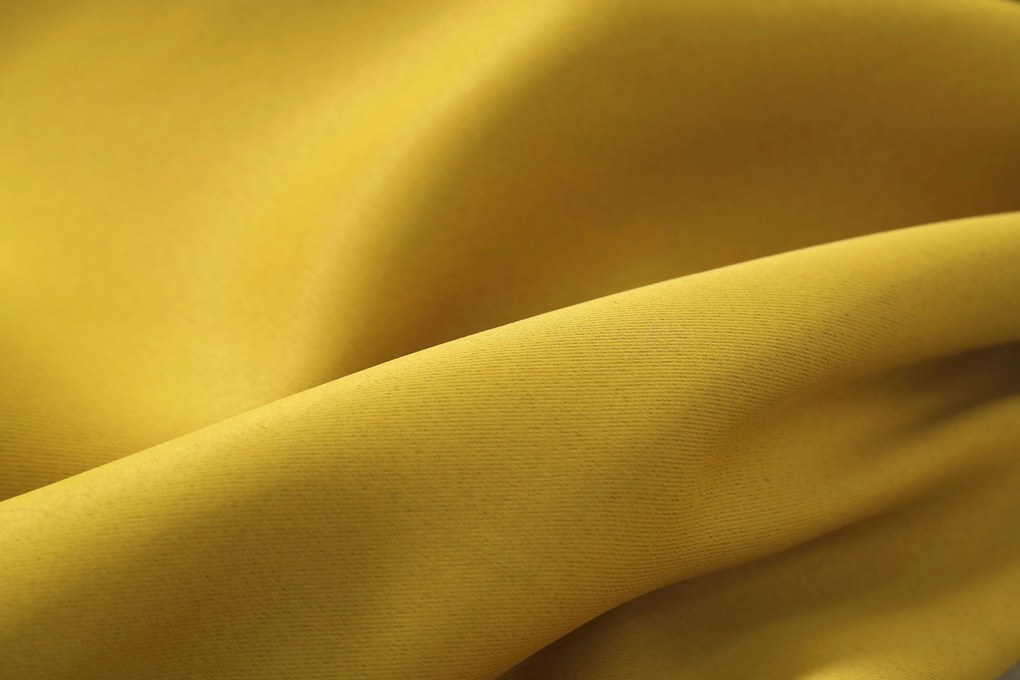 Žltý záves OXFORD 140x250 cm Zavesenie: Riasiaca páska