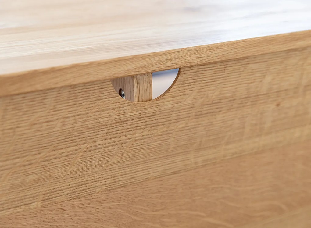 PROXIMA.store - Luxusný dubový TV stolík - MODERN LOFT FARBA: dub, ROZMER: dĺžka TV stolíka 120 cm