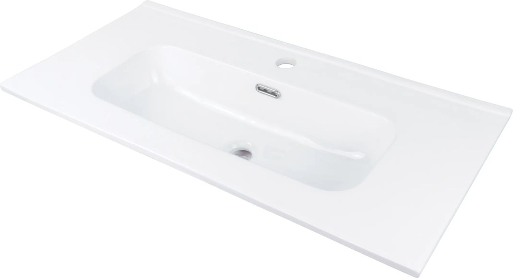 Deante Zápustné keramické umývadlo Tubo 80x38,5 cm - CTU 6U8M