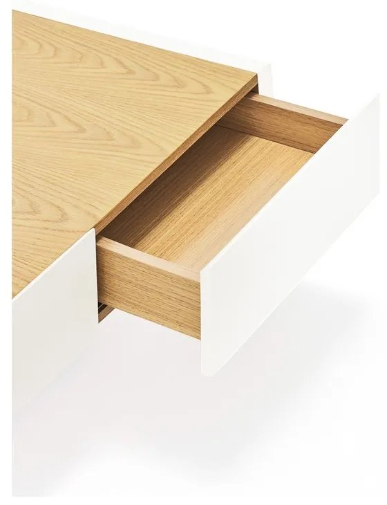 Biely konferenčný stolík Teulat Arista