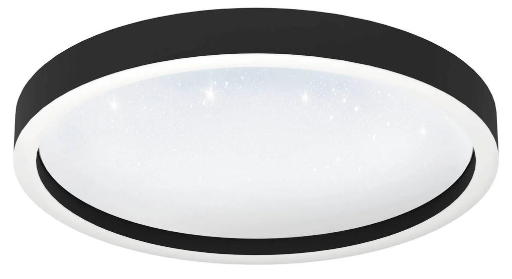 EGLO LED múdre prisadené osvetlenie MONTEMORELOS-Z, 17,8 W, teplá biela-studená biela, RGB, 42cm, čierne