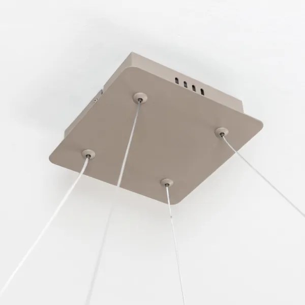 BRILAGI - LED Stm luster na lanku FALCON SLIM LED/50W/230V 50x50 cm béžová + DO