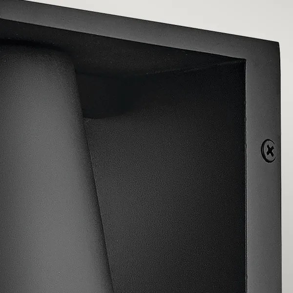 Hinkley HK-HANS-S-BLK -LED Vonkajšie nástenné svietidlo HANS 1xGU10/8W/230V IP44