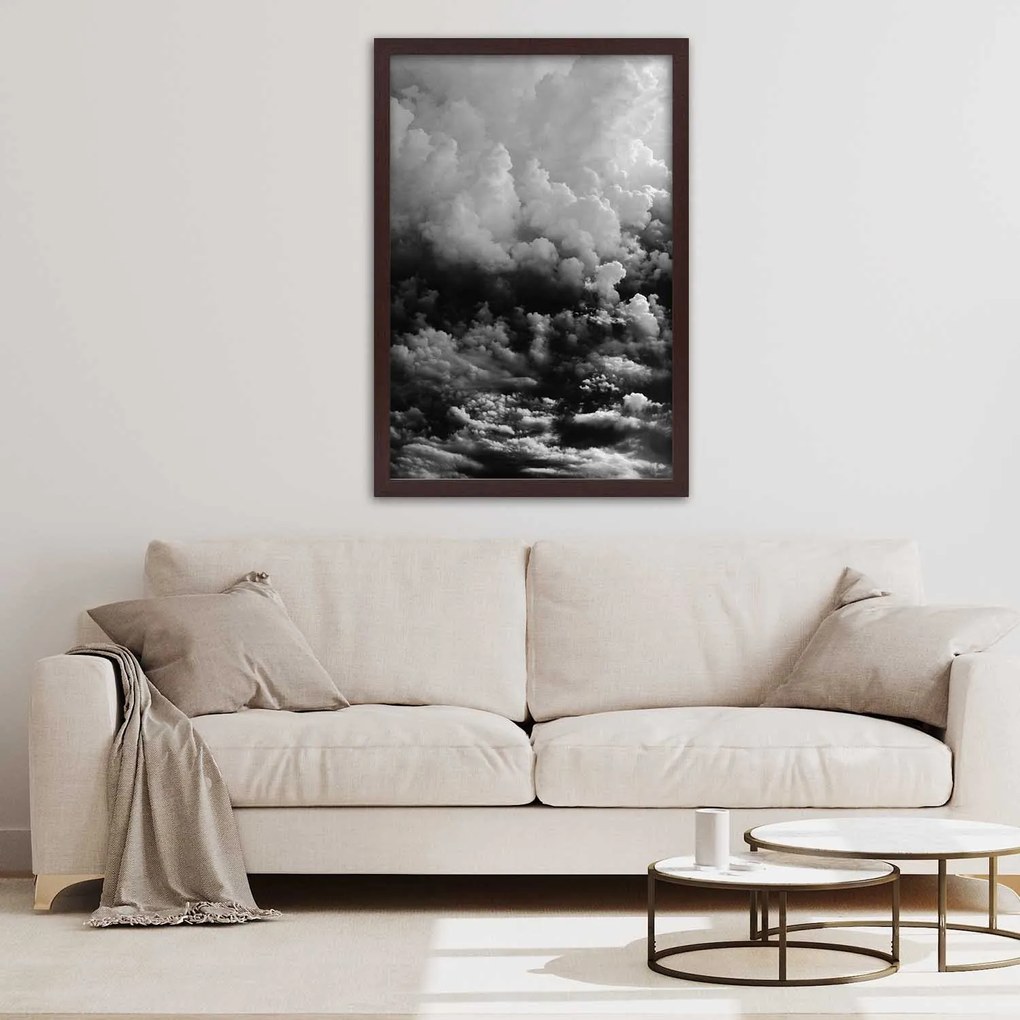 Gario Plagát Čierne mraky Farba rámu: Bez rámu, Rozmery: 60 x 90 cm