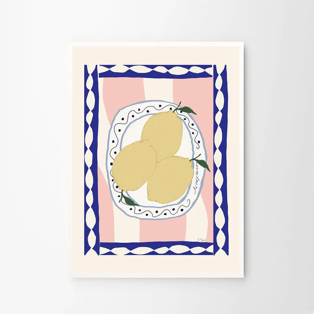 The Poster Club Plagát Wavy Table by Anna Mörner A4 (21x27cm)