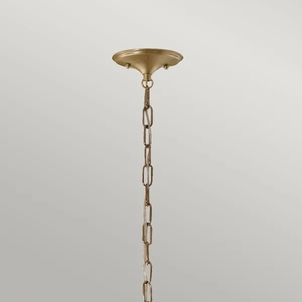 Kichler KL-DELAROSA-P-BK - Luster na reťazi DELAROSA 1xE27/60W/230V čierna/mosadz