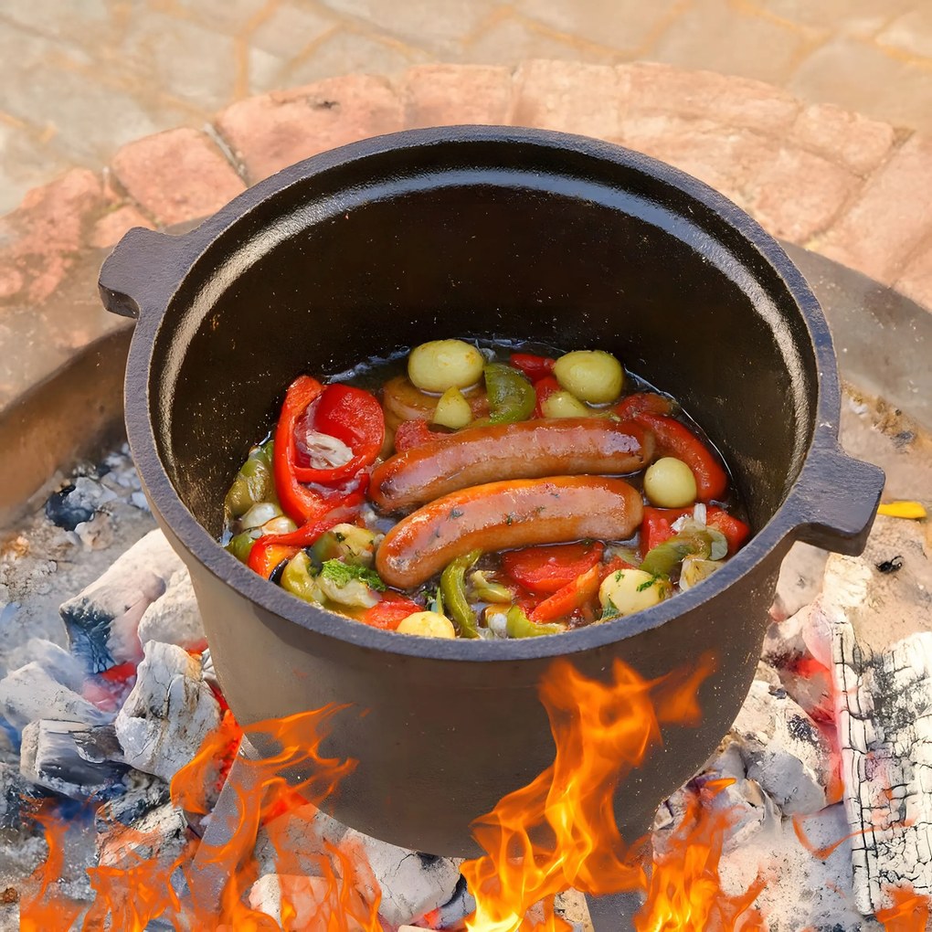 Litinový kotlík KESEL 8 L černý