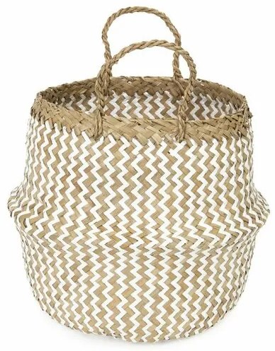 Compactor Prírodný košík z morskej trávy a papiera Belly S, skladací, 27 x 26 cm, S
