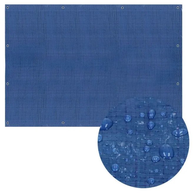 SPRINGOS Krycia plachta s okami 4x5 m, 60g PE, modrá SPRINGOS PROTECT