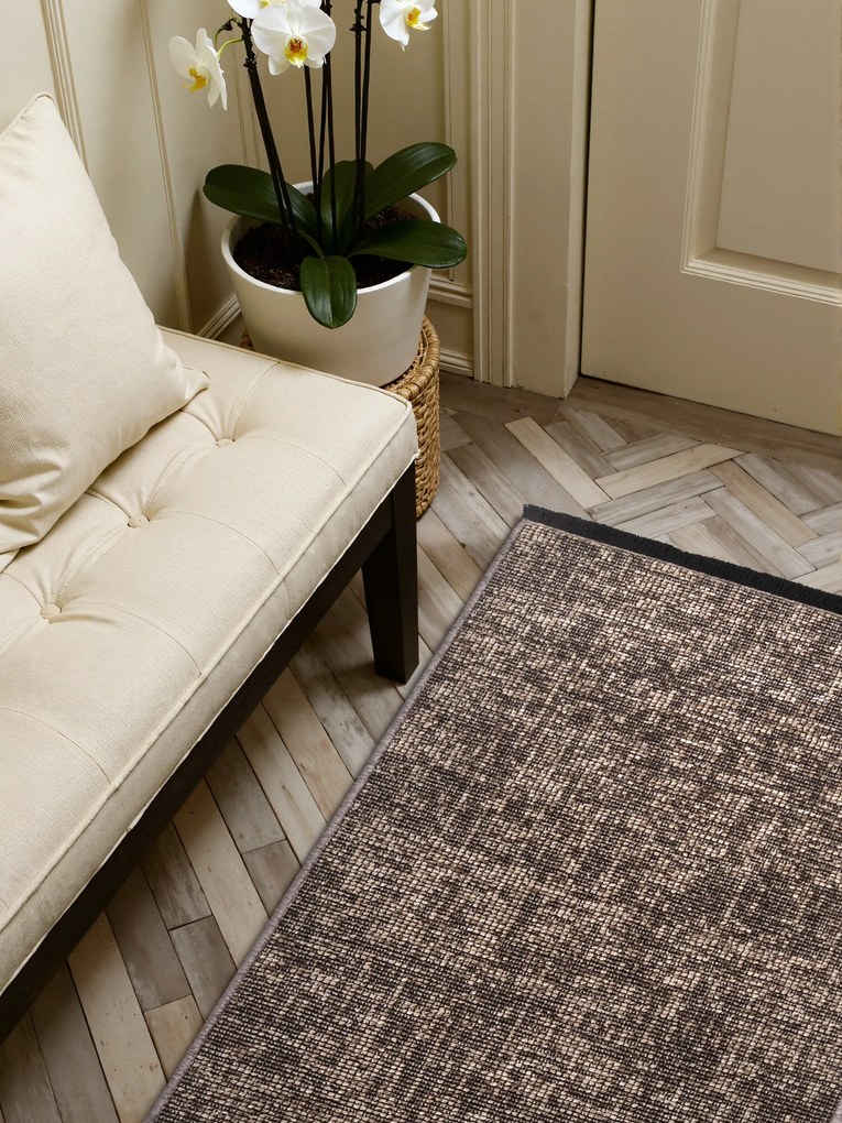 ELLE Decoration, Koberec behúň Brilliance Prisma 106312 Beige z kolekcie Elle, 80x250, hnedá, obývacia izba