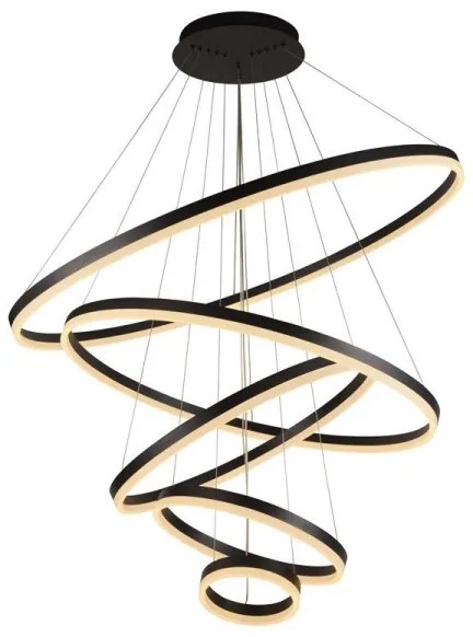 LED Stmievateľný luster na lanku LED/210W/230V 3000-6500K + diaľkové ovládanie