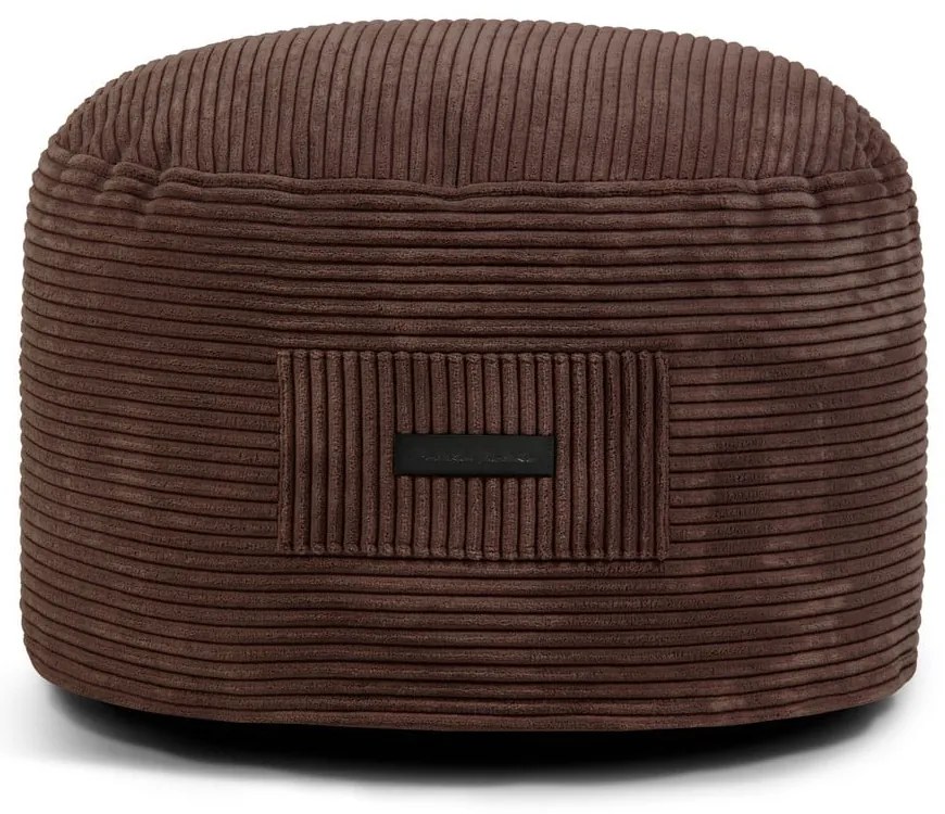 Tmavohnedý menčestrový taburet Om 60 – SLOWDOWN