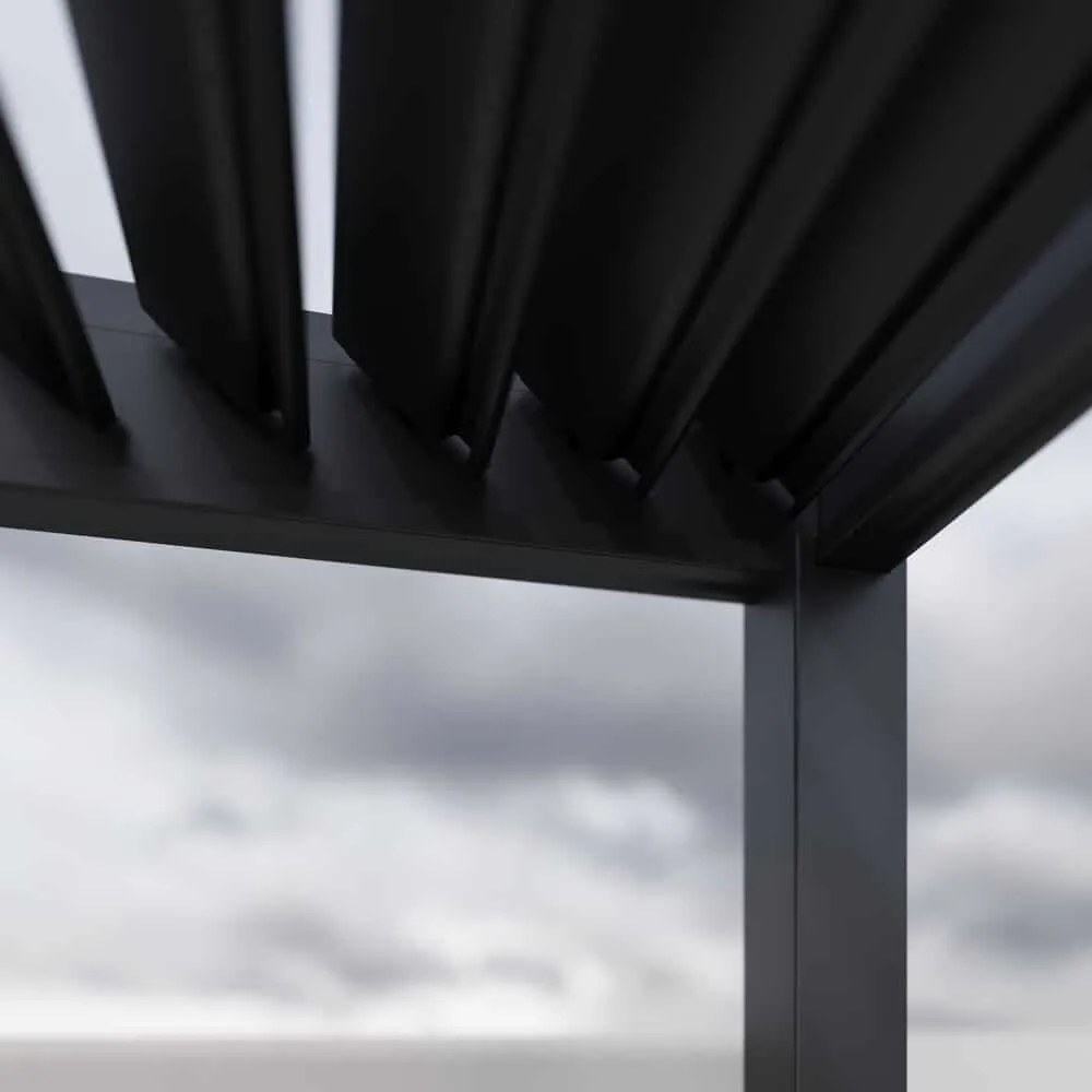 Bioklimatická pergola INTRO PLUS 4X3m, hliník, do steny