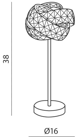 Moderná stolová lampa Bari