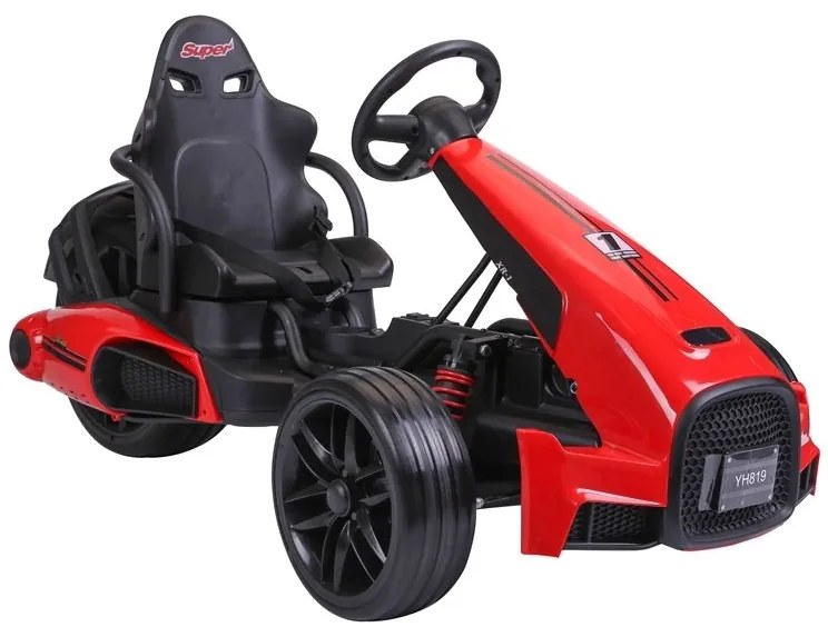 LEAN CARS ELEKTRICKÁ KÁRA - CH9939 - NELAKOVANÁ - ČERVENÁ 2x45W MOTOR - 12V7AhBATÉRIA - 2023