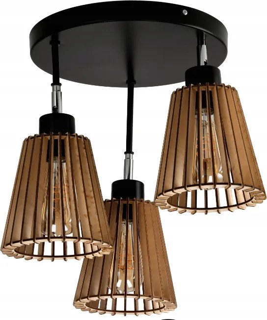 BERGE Okrúhle stropné svietidlo - 3xE27 - LUCA04