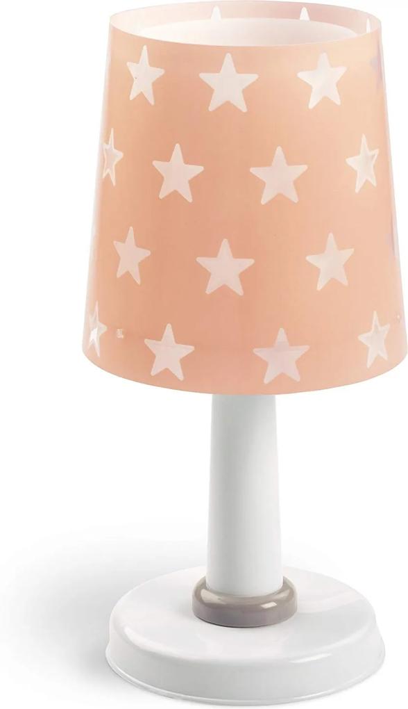 Detská stolová lampička - Stars Pink