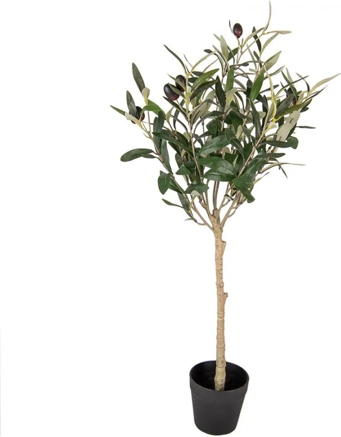 Dekorácia umelý stromček olivovník s olivami Olea Tree - 15*15*70 cm