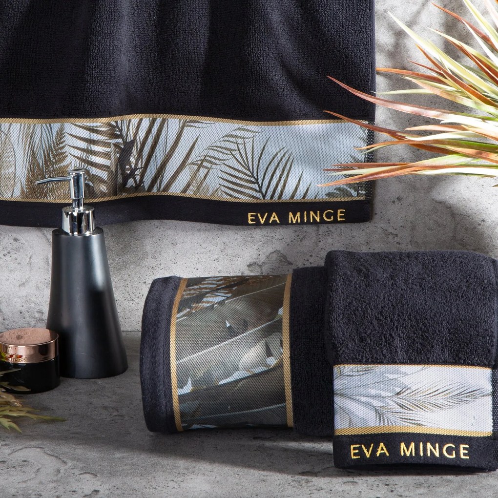 FROTÉ UTERÁK EVA MINGE17 50X90 CM ČIERNA