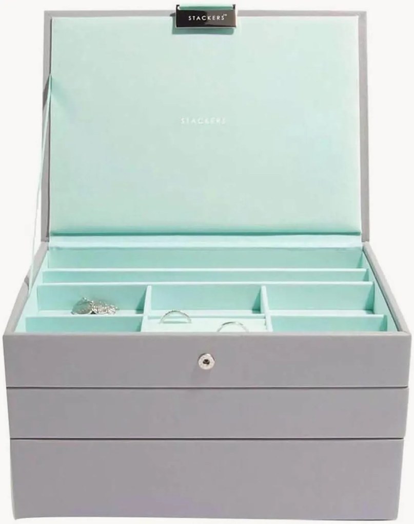 Šperkovnica Classic Dove Grey & Mint, 3 ks