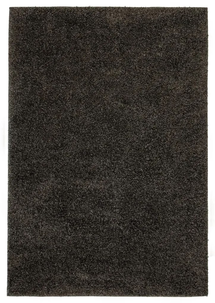 vidaXL Chlpatý koberec, 140x200 cm, antracitový