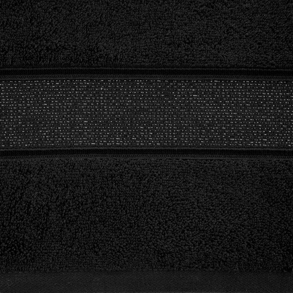 BAVLNENÝ UTERÁK LIANA 50X90 CM ČIERNA