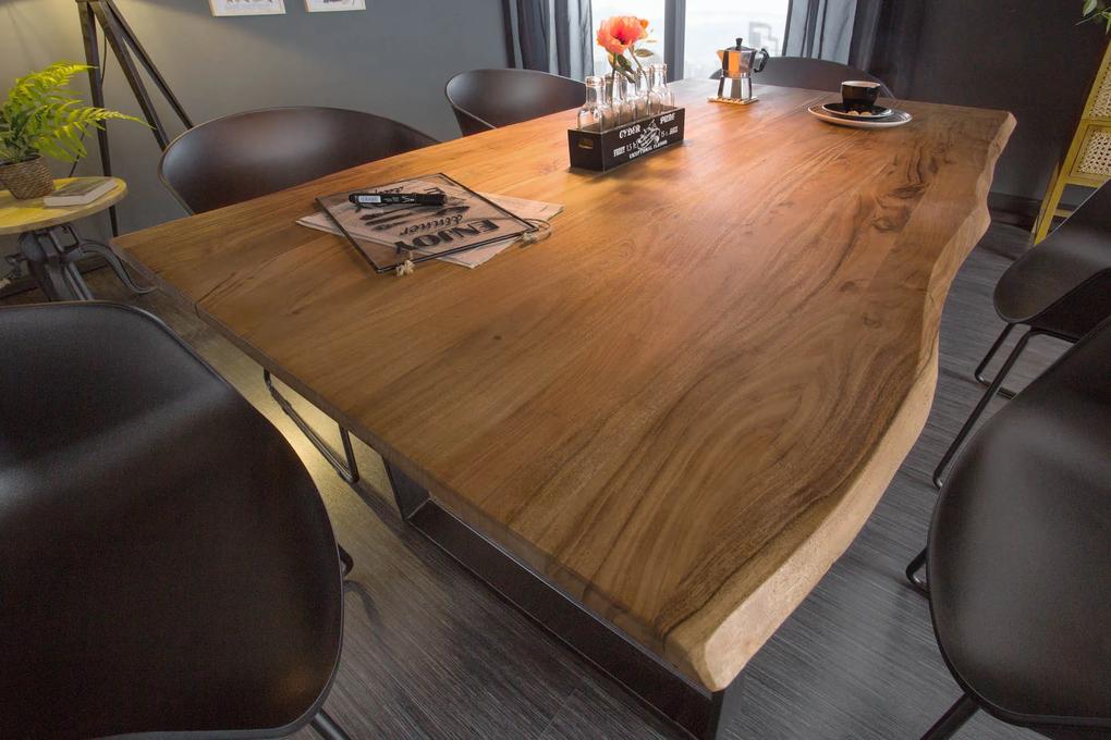 Bighome - Jedálenský stôl MAMUT 160 cm - akácia, prírodná
