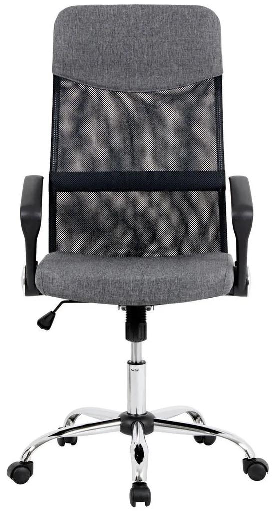 XXXLutz OTOČNÁ STOLIČKA, sieťovina, mikrovlákno, sivá, čierna Carryhome - Kancelárske stoličky - 002744001302