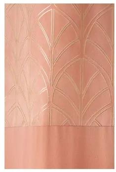 Sammer Elegantný záves v ružovej farbe so zlatým vzorom 140x250 5908224061669