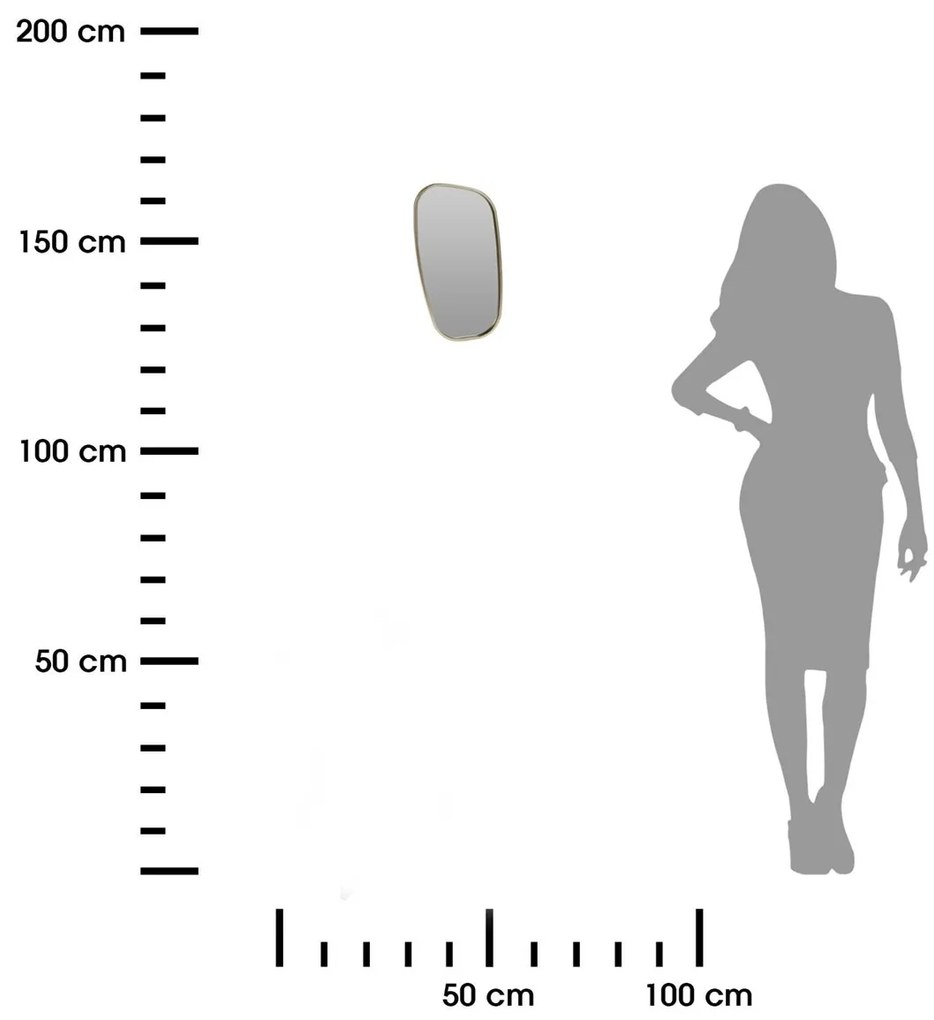 Zrkadlo Shape1, zlaté
