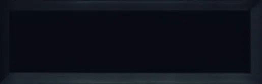 Obklad Ribesalbes Chic Colors negro bisiel 10x30 cm lesk CHICC1298