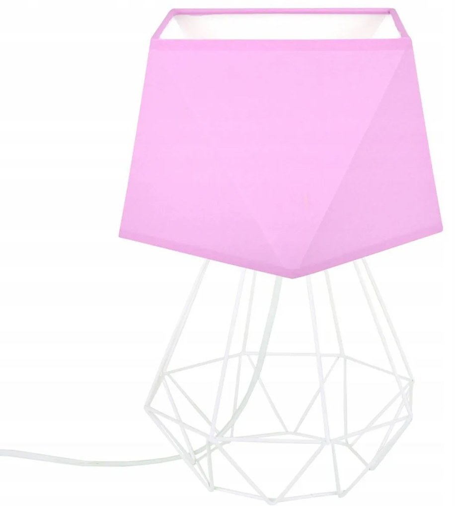 Stolná lampa Diamond 1, 1x textilné tienidlo (výber z 12 farieb), (výber z 3 farieb konštrukcie)