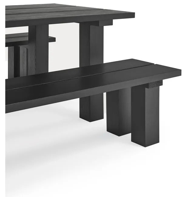 Jedálenský stôl s doskou z borovicového dreva 100x260 cm Banda – Teulat