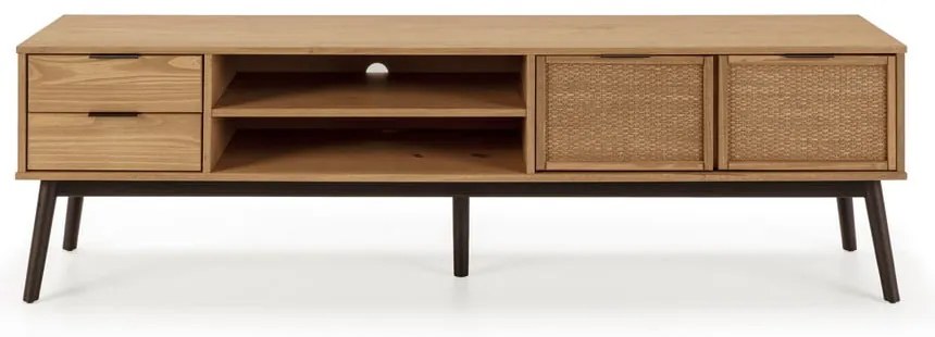 TV stolík z borovicového dreva 180x52 cm Natasha – Marckeric