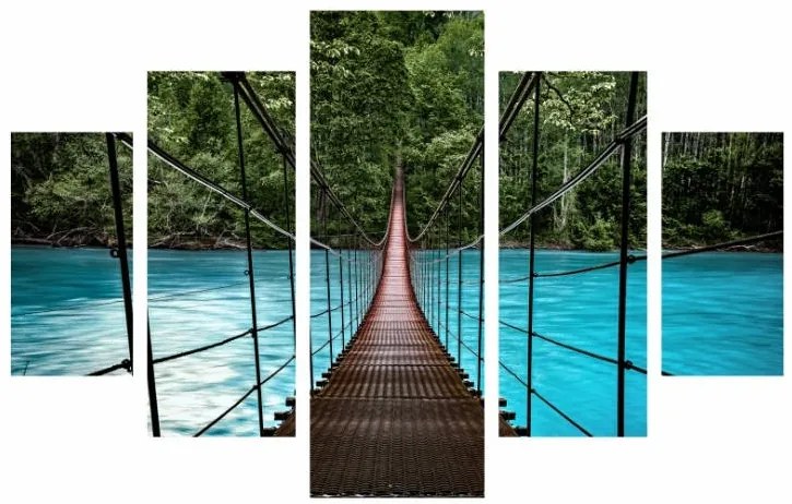 Viacdielny obraz Blue Bridge 92 x 56 cm
