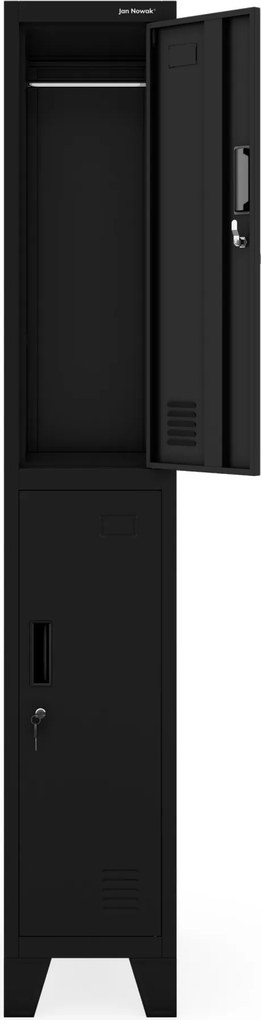 Šatníková skriňa pre zamestnancov čierna BARTEK 1 Plus 292 x 1720 x 450 mm