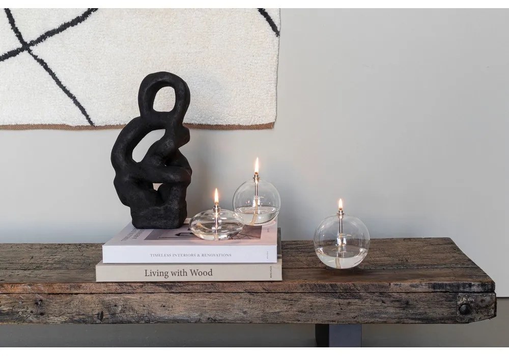 Sklenená olejová lampa (výška 10 cm) Aura – Mette Ditmer Denmark