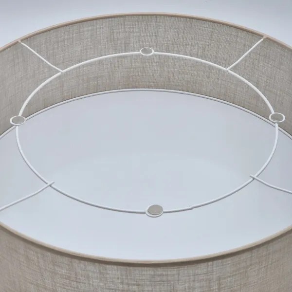 Stropné svietidlo SIRJA 2xE27/60W/230V pr. 45 cm béžová